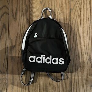 Adidas Black and White Mini Backpack